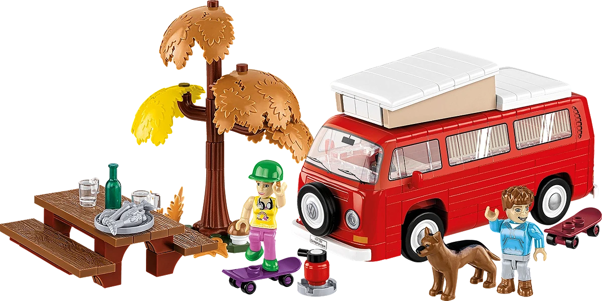 Picnic place from Cobi brickset Volkswagen T2a camper COBI-24616